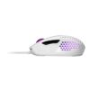⁦كولر ماستر MM720 RGB-LED Claw Grip - ماوس ألعاب سلكي خفيف الوزن للغاية 49 جرام ، مستشعر بصري 16000 نقطة في البوصة ، 70 مليون نقرة للمفاتيح الصغيرة ، قدم PTFE الانسيابي السلس - أبيض لامع⁩ - الصورة ⁦6⁩