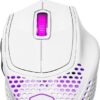 ⁦كولر ماستر MM720 RGB-LED Claw Grip - ماوس ألعاب سلكي خفيف الوزن للغاية 49 جرام ، مستشعر بصري 16000 نقطة في البوصة ، 70 مليون نقرة للمفاتيح الصغيرة ، قدم PTFE الانسيابي السلس - أبيض لامع⁩ - الصورة ⁦8⁩