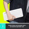 ⁦كيبورد بلوتوث لاسلكية تستخدم للعديد من الاجهزة من لوجيتك K380، لويندوز، ماك، كروم OS، اندرويد، ايباد، ايفون، ابل TV، مع كتابة عبر الكمبيوتر بخاصية لوجيتيك فلو وسهولة التبديل حتى 3 اجهزة، رمادي غامق⁩ - الصورة ⁦6⁩