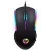 ماوس ألعاب HP سلكي RGB عالي الأداء مع مستشعر بصري ، 3 أزرار ، 7 ألوان LED للكمبيوتر الدفتري والكمبيوتر المحمول والمكتب والمنزل