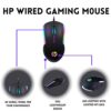 ⁦ماوس ألعاب HP سلكي RGB عالي الأداء مع مستشعر بصري ، 3 أزرار ، 7 ألوان LED للكمبيوتر الدفتري والكمبيوتر المحمول والمكتب والمنزل⁩ - الصورة ⁦3⁩