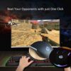 ⁦ماوس ألعاب HP سلكي RGB عالي الأداء مع مستشعر بصري ، 3 أزرار ، 7 ألوان LED للكمبيوتر الدفتري والكمبيوتر المحمول والمكتب والمنزل⁩ - الصورة ⁦5⁩