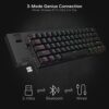 ⁦كيبورد لاسلكية للالعاب K530 دراكون مدمجة بنسبة 60% RGB من ريدراجون، 61 مفتاحا TKL - تناسب بلوتوث 5.0 مع مفاتيح بنية و16.8 مليون اضاءة RGB للكمبيوتر واللاب توب والموبايل⁩ - الصورة ⁦3⁩