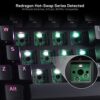 ⁦كيبورد لاسلكية للالعاب K530 دراكون مدمجة بنسبة 60% RGB من ريدراجون، 61 مفتاحا TKL - تناسب بلوتوث 5.0 مع مفاتيح بنية و16.8 مليون اضاءة RGB للكمبيوتر واللاب توب والموبايل⁩ - الصورة ⁦4⁩